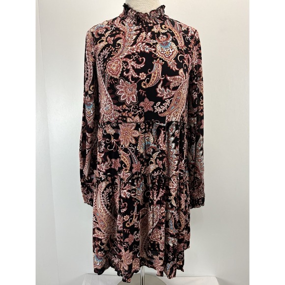 Anthropologie Dresses & Skirts - Anthropologie Cady Tiered Paisley Dress Sz Small Women's Tunic Shift Boho
